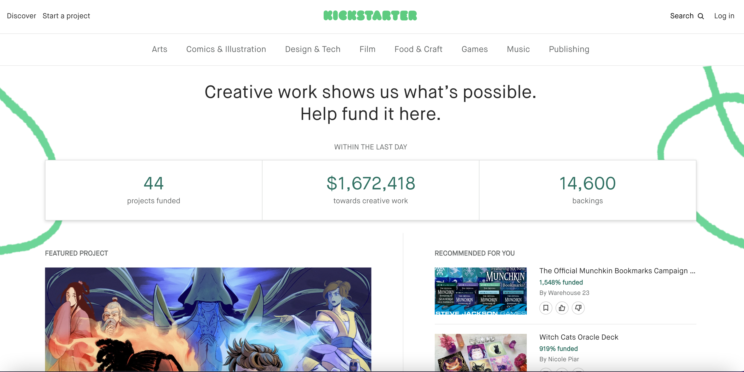 Kickstarter crowdfunding platorm