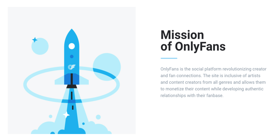 OnlyFans Mission Statement