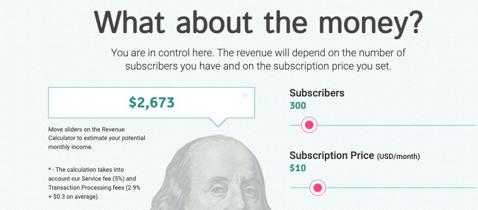 Earnings Calculator for SubscribeStar