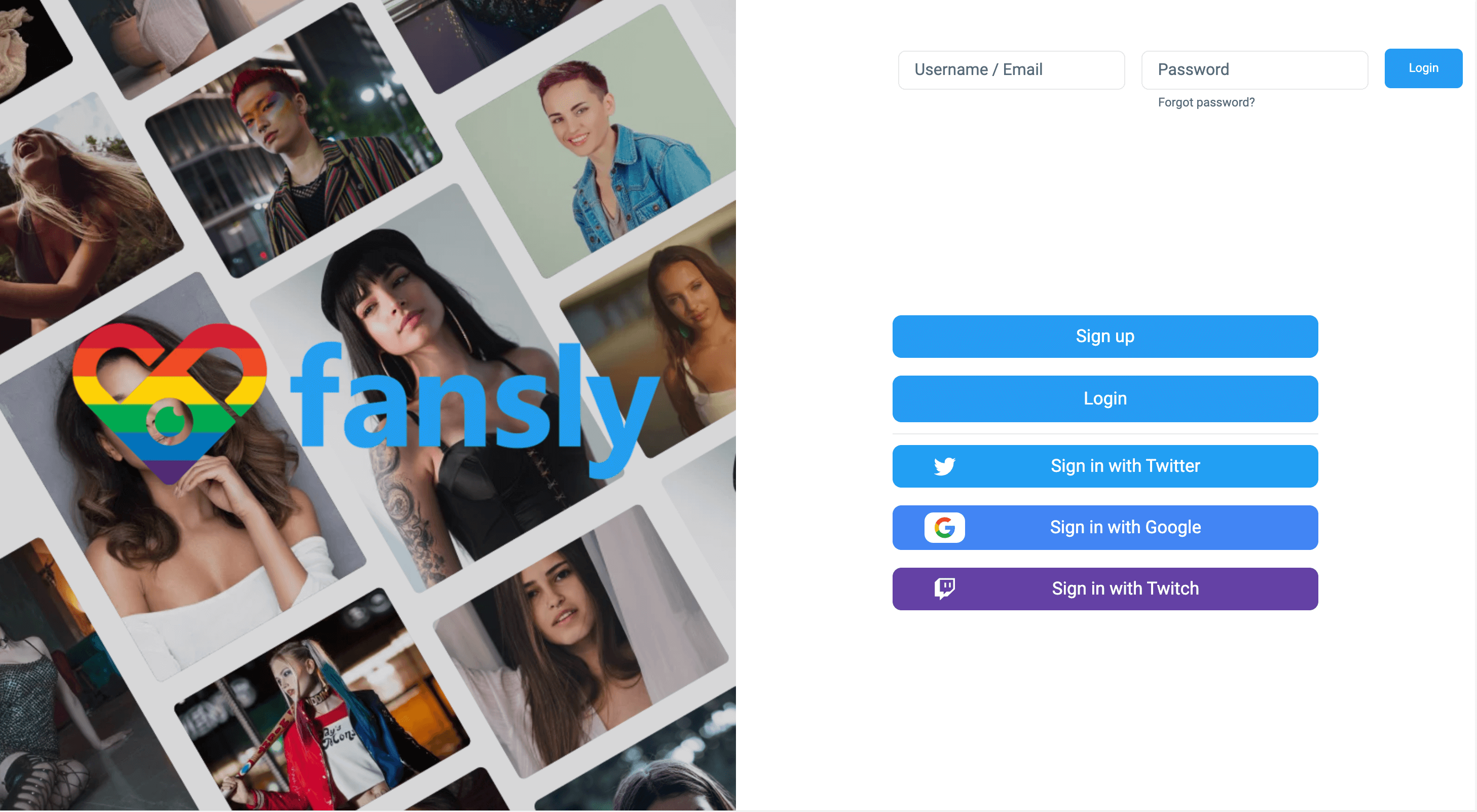 Fansly is a Paid subscription based platform for adult creators